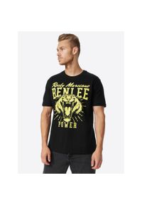 T-shirt o klasycznym kroju Benlee Tigerpower. Kolor: wielokolorowy, żółty, czarny #1