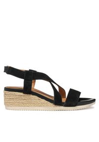 Geox Espadryle D Ischia Corda D55HHA 00022 C9999 Czarny. Kolor: czarny. Materiał: skóra, zamsz