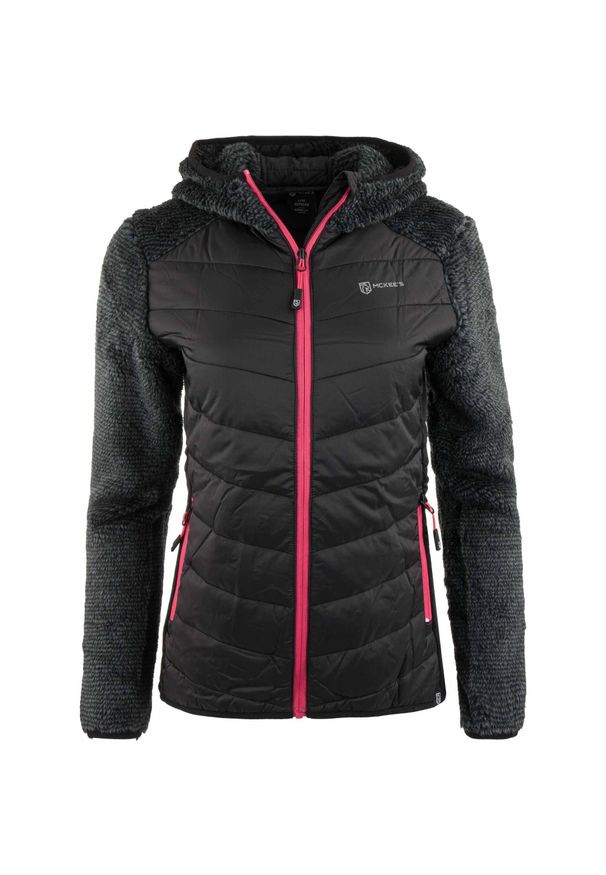 Munkees - McKees Cargana Thermo damska kurtka z kapturem, podszewka fleece M. Typ kołnierza: kaptur. Kolor: szary, wielokolorowy, czarny. Materiał: polar. Sezon: zima. Styl: sportowy