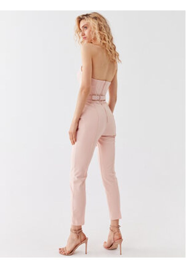 Elisabetta Franchi Kombinezon TU-035-32E2-4304 Różowy Slim Fit. Kolor: różowy. Materiał: syntetyk