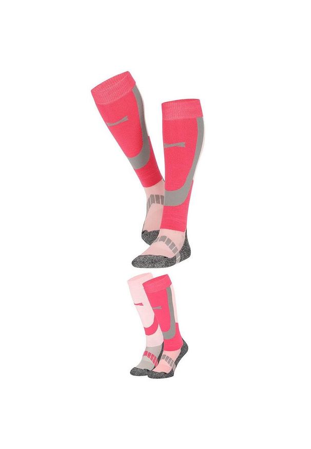 XTREME SOCKSWEAR - Skarpety narciarskie Xtreme, 2 par, Multi Różowy. Kolor: różowy. Sport: narciarstwo