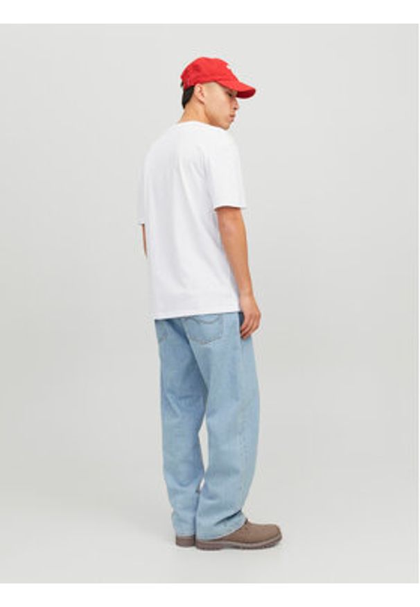 Jack & Jones T-Shirt Star 12234746 Biały Relaxed Fit. Kolor: biały. Materiał: bawełna