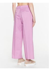 Weekend Max Mara Spodnie materiałowe Zircone 2351310331 Różowy Relaxed Fit. Kolor: różowy. Materiał: materiał, bawełna #4
