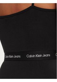 Calvin Klein Jeans Sukienka letnia Logo J20J219644 Czarny Slim Fit. Kolor: czarny. Materiał: bawełna. Sezon: lato #3