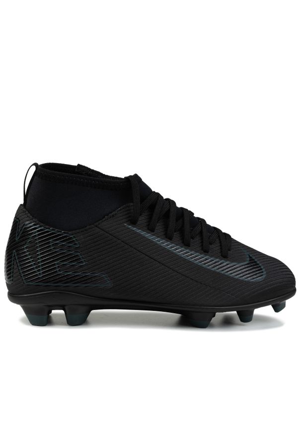 Buty piłkarskie korki Nike JR SUPERFLY 10 CLUB FG/MG. Kolor: czarny. Sport: piłka nożna