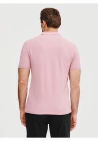 Pako Lorente - PAKO LORENTE – Gładki t-shirt polo w różowym kolorze. Okazja: na co dzień. Typ kołnierza: polo. Kolor: czerwony, szary, niebieski, różowy. Materiał: bawełna. Wzór: gładki. Styl: casual #6