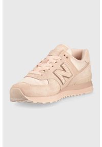 New Balance sneakersy WL574SLA kolor różowy. Nosek buta: okrągły. Zapięcie: sznurówki. Kolor: różowy. Materiał: guma. Model: New Balance 574 #2