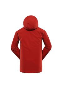 ALPINE PRO - Kurtka softshell męska Alpine Pro Hoor. Kolor: czerwony. Materiał: softshell. Sport: wspinaczka