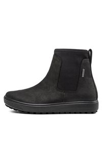 ecco - ECCO Botki Soft 7 Tred W GORE-TEX 45046351052 Czarny. Kolor: czarny. Materiał: nubuk, skóra #5