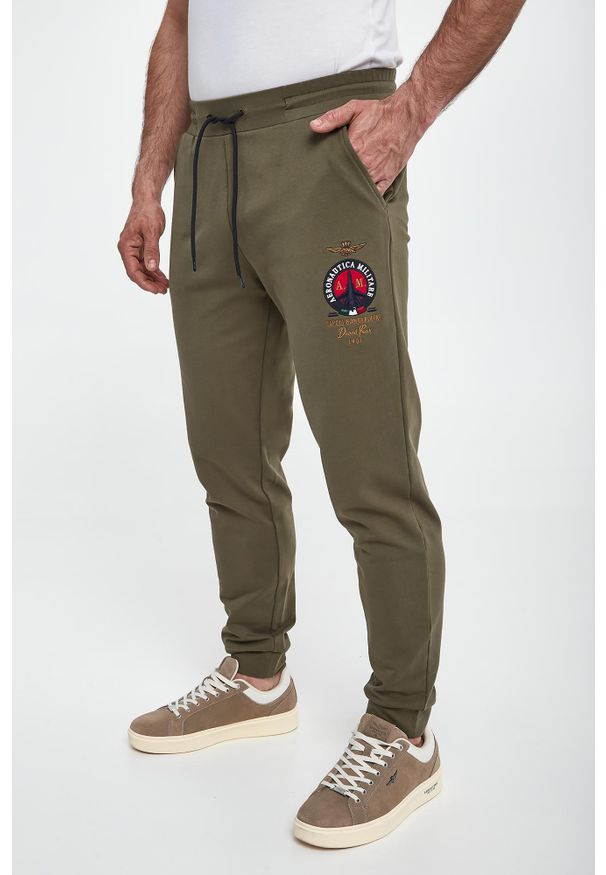 Aeronautica Militare - Spodnie dresowe męskie AERONAUTICA MILITARE. Materiał: dresówka