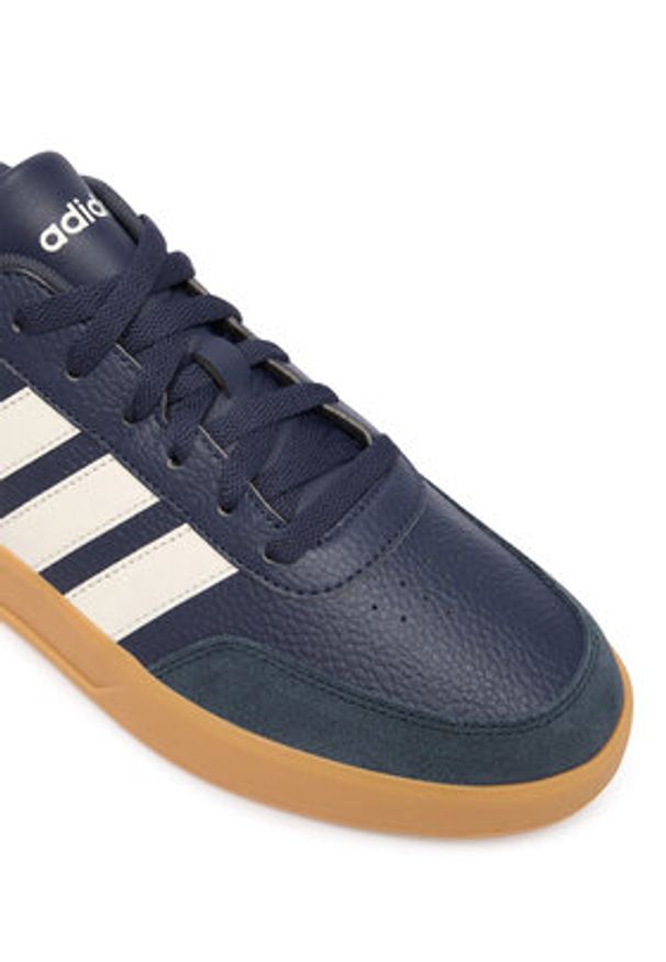 Adidas - adidas Sneakersy Breaknet 3.0 JQ4615 Granatowy. Kolor: niebieski. Materiał: skóra