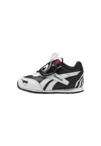 Buty do chodzenia niemowlęce Reebok Royal CL Jogger. Zapięcie: rzepy. Kolor: czarny, biały, wielokolorowy. Materiał: syntetyk, materiał. Szerokość cholewki: normalna. Model: Reebok Royal. Sport: turystyka piesza