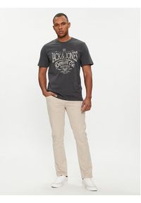 Jack & Jones - Jack&Jones Jeansy Tim 12249041 Beżowy Slim Fit. Kolor: beżowy #7