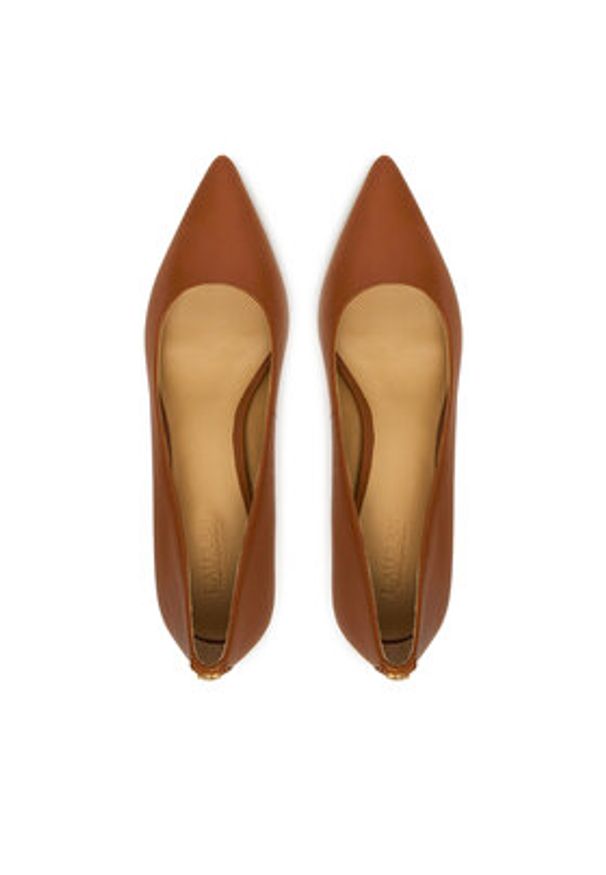 Lauren Ralph Lauren - LAUREN RALPH LAUREN Czółenka 802P09030002 Brązowy. Kolor: brązowy. Materiał: skóra