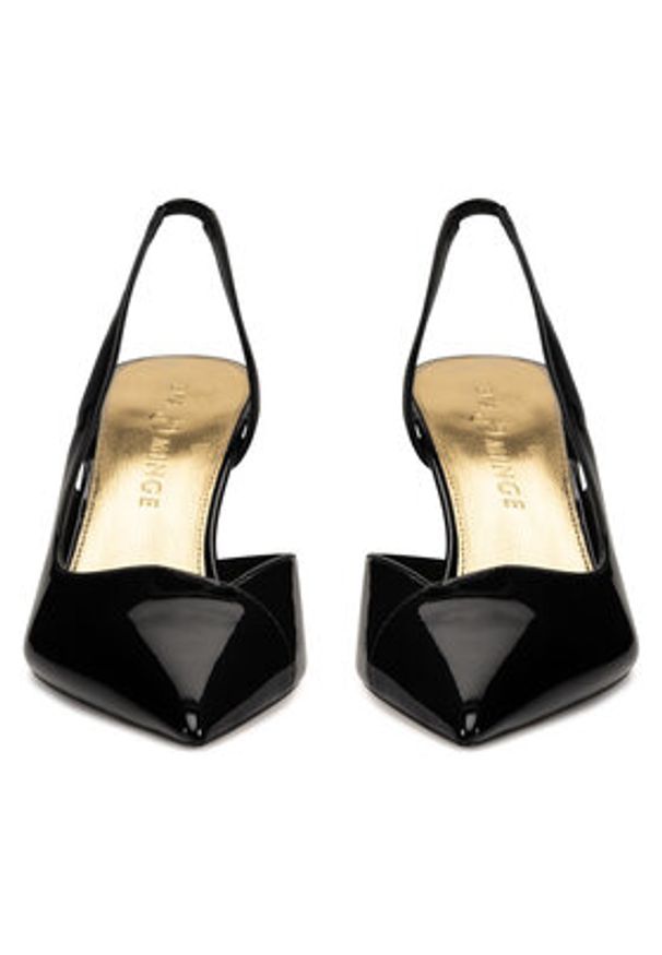 Eva Minge Szpilki ANGELICA-V1299-303-1 Czarny. Kolor: czarny. Materiał: skóra. Obcas: na szpilce