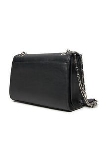 Calvin Klein Torebka Ck Medium Conv Chain Bag K60K612810 Czarny. Kolor: czarny. Materiał: skórzane #5