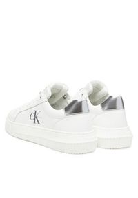 Calvin Klein Jeans Sneakersy Chunky Cupsole Lth Silver YW0YW01876 Biały. Kolor: biały. Materiał: skóra #4