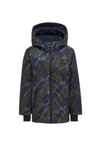 Dziecięca wodoodporna kurtka z kapturem Hummel Logan Tex. Typ kołnierza: kaptur. Kolor: zielony #1