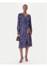 Rinascimento Sukienka koktajlowa CFC0128008003 Granatowy Regular Fit. Kolor: niebieski. Materiał: syntetyk. Styl: wizytowy #2