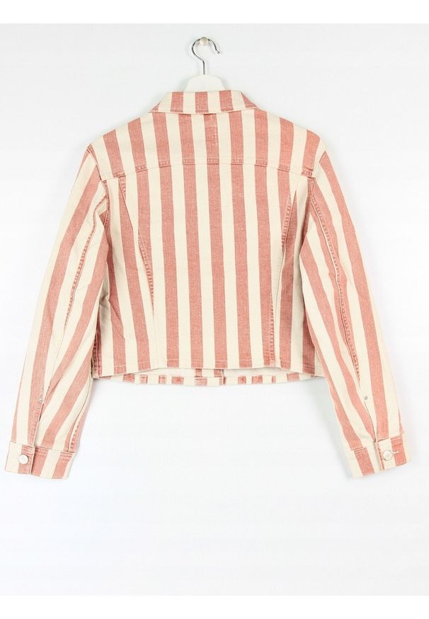 Lee - LEE CROPPED RIDER JACKET DAMSKA KURTKA JEANSOWA TERACOTTA L54CLIMG 112112762. Materiał: jeans