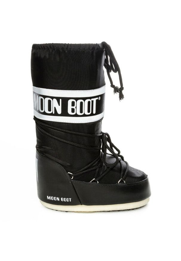 Moon Boot Śniegowce Nylon 14004400 001 Czarny. Kolor: czarny. Materiał: skóra