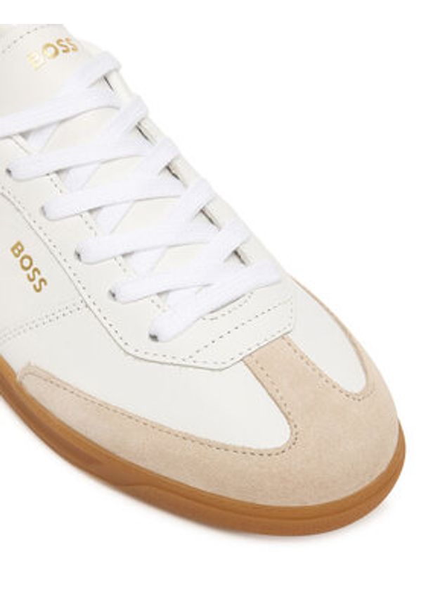 BOSS Sneakersy Brenta Tenn Ltsd 50518001 Biały. Kolor: biały. Materiał: skóra