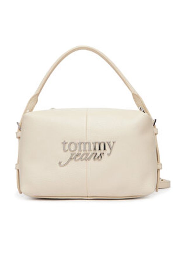 Tommy Jeans Torebka Tjw Bold Camera Bag AW0AW18470 Écru. Kolor: kremowy. Materiał: skórzane