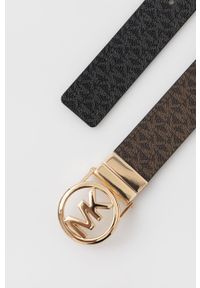 MICHAEL Michael Kors pasek dwustronny 551342 damski kolor brązowy. Kolor: brązowy #2