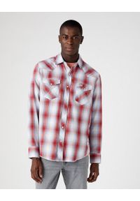 Wrangler - WRANGLER LS WESTERN SHIRT MĘSKA KOSZULA W KRATĘ DŁUGI RĘKAW FLAME RED W5A0BJR06 112146085. Długość rękawa: długi rękaw. Długość: długie #1