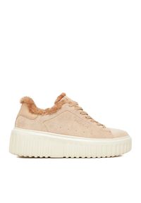 Sneakersy Beverly Hills Polo Club. Kolor: beżowy