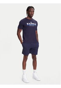 Kappa Szorty materiałowe Logo Korpo Cabas 303HZE0 Granatowy Regular Fit. Kolor: niebieski. Materiał: bawełna #3