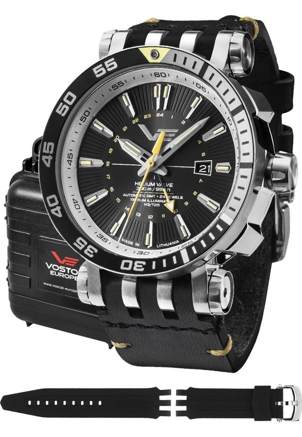 Zegarek Vostok Europe Zegarek męski Vostok Europe NH34-575A718 czarny. Kolor: czarny