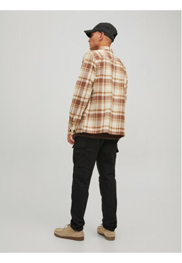 Jack & Jones Spodnie materiałowe Ace 12216664 Czarny Carrot Fit. Kolor: czarny. Materiał: bawełna