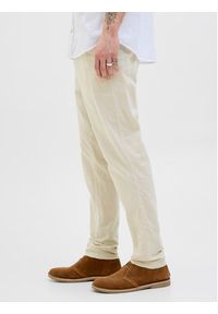 Jack & Jones Chinosy Stace 12248604 Écru Tapered Fit. Materiał: bawełna #7