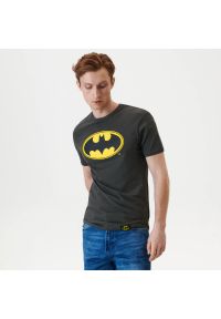 Sinsay - Koszulka Batman - Szary. Kolor: szary. Wzór: motyw z bajki