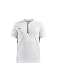 Polo Craft pro control impact. Typ kołnierza: polo. Kolor: czarny, wielokolorowy, biały. Materiał: poliester #1