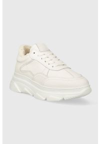 Copenhagen sneakersy skórzane kolor biały CPH60 teddy. Nosek buta: okrągły. Zapięcie: sznurówki. Kolor: biały. Materiał: skóra. Obcas: na platformie #3