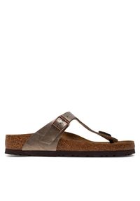 Birkenstock Japonki Gizeh Bs 1016144 Brązowy. Kolor: brązowy. Materiał: skóra