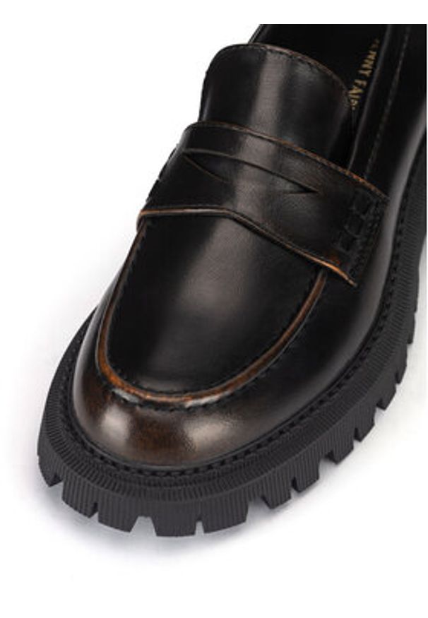 Jenny Fairy Loafersy HY13027-17 Brązowy. Kolor: brązowy. Materiał: skóra