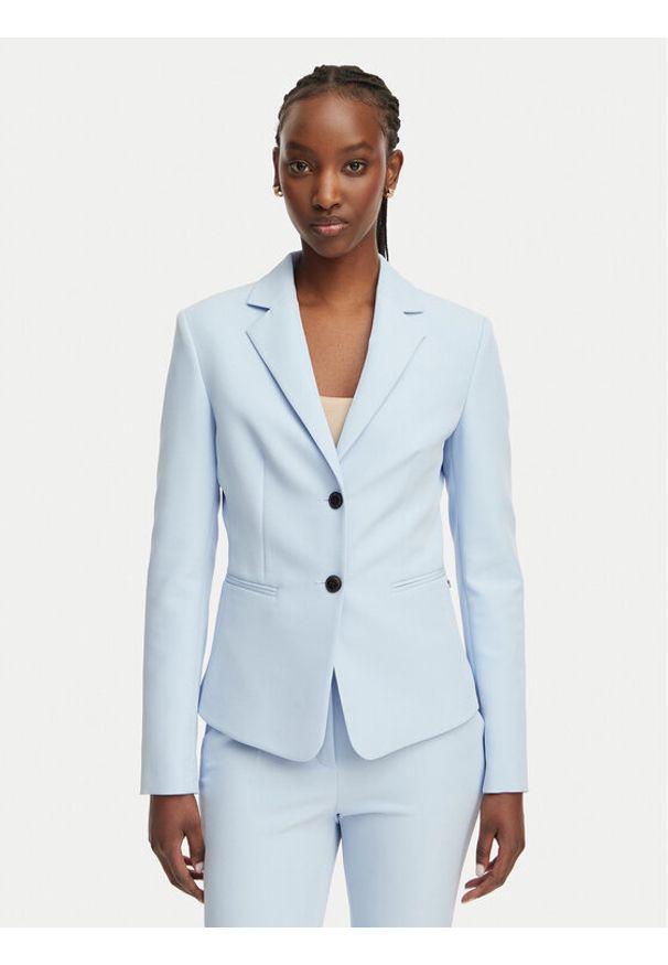 Hugo - HUGO Marynarka Agonia 1 50539976 Niebieski Slim Fit. Kolor: niebieski. Materiał: syntetyk