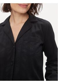 Lauren Ralph Lauren Piżama ILN92305 Czarny Regular Fit. Kolor: czarny. Materiał: bawełna, wiskoza
