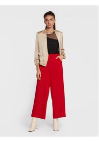 DKNY Spodnie materiałowe P2EKFN57 Czerwony Regular Fit. Kolor: czerwony. Materiał: syntetyk #5