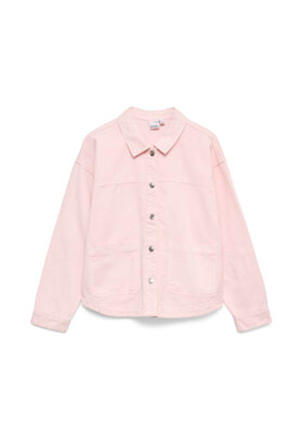 Vero Moda Koszula jeansowa Jamie 10331693 Różowy Relaxed Fit. Kolor: różowy. Materiał: bawełna