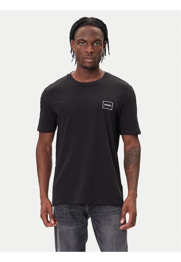 Hugo - HUGO Komplet 2 t-shirtów Dugopak 50548566 Czarny Regular Fit. Kolor: czarny. Materiał: bawełna
