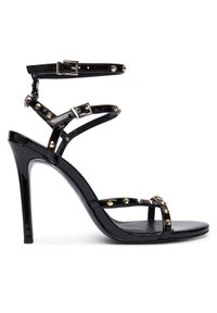 Just Cavalli Sandały 79RA3S20 ZSD52 Czarny. Kolor: czarny. Materiał: skóra