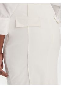 Elisabetta Franchi Spódnica ołówkowa GO-159-61E2-V360 Écru Regular Fit. Kolor: kremowy. Materiał: syntetyk #3