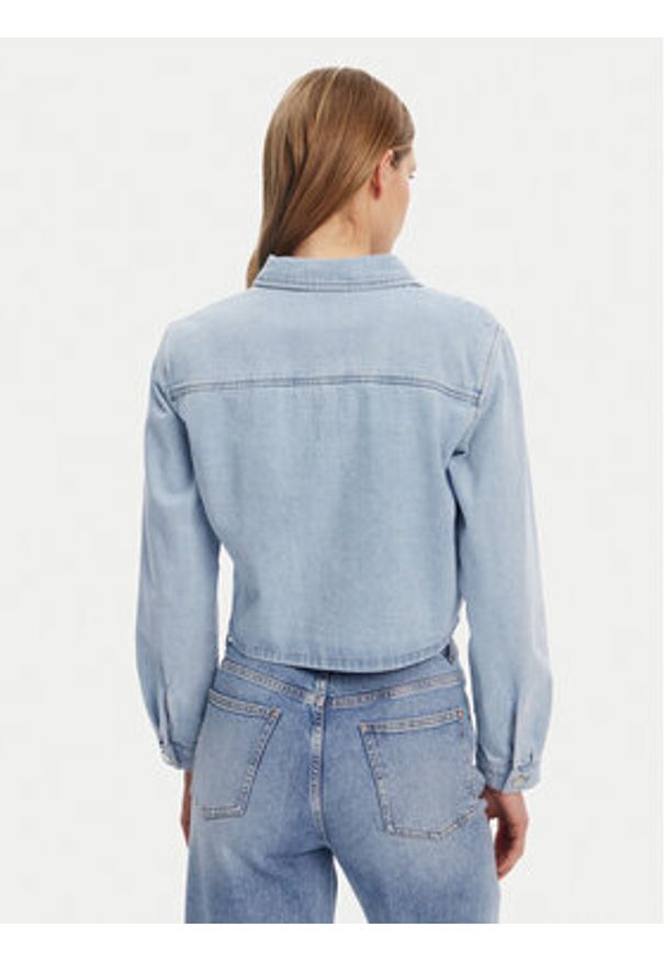 JDY Kurtka jeansowa Marly 15338847 Błękitny Oversize. Kolor: niebieski. Materiał: bawełna