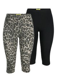 JJXX Komplet 2 par legginsów Gigi 12284226 Czarny Slim Fit. Kolor: czarny. Materiał: bawełna #5