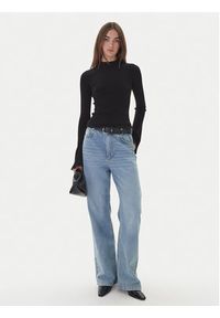 Kontatto Golf 3M0816C Czarny Regular Fit. Typ kołnierza: golf. Kolor: czarny. Materiał: syntetyk #3