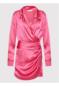 Please Sukienka koktajlowa A1EEQU9000 Różowy Regular Fit. Kolor: różowy. Materiał: syntetyk. Styl: wizytowy #3